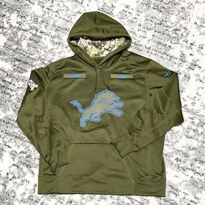 NFL | Nike Detroit Lions Army Sweatshirt | Size XXL | *Never Worn*